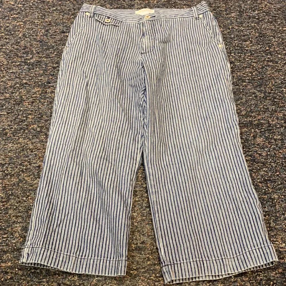 Sag Harbor Stripped Cotton capris sz. 12 petite